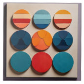 Geometrisch des modernen Mittelzentrums Fliese (Vorderseite)