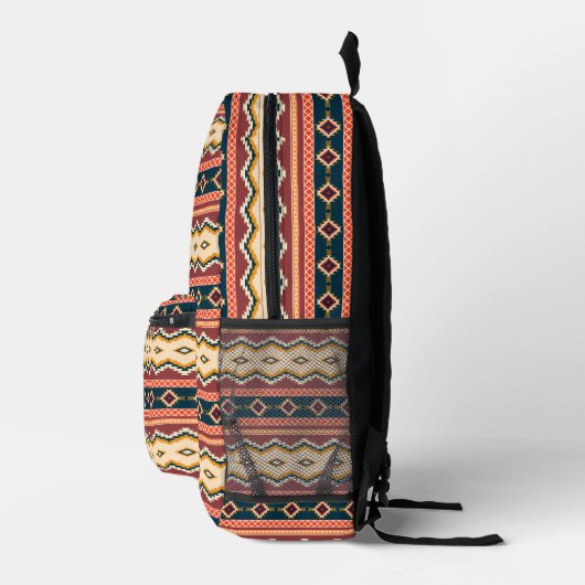 Geometrisch des Stammes der amerikanischen Boho Cu Bedruckter Rucksack (Rechts)