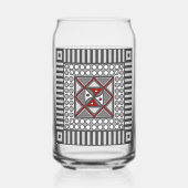 Geometrisch Dosenglas (Vorderseite)