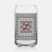 Geometrisch Dosenglas (Rückseite)