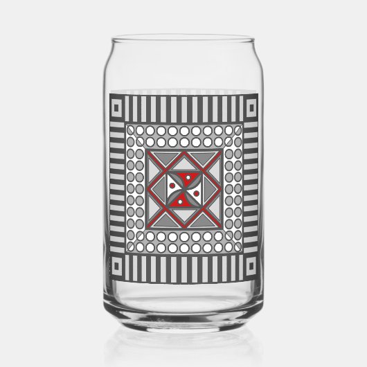 Geometrisch Dosenglas (Rückseite)