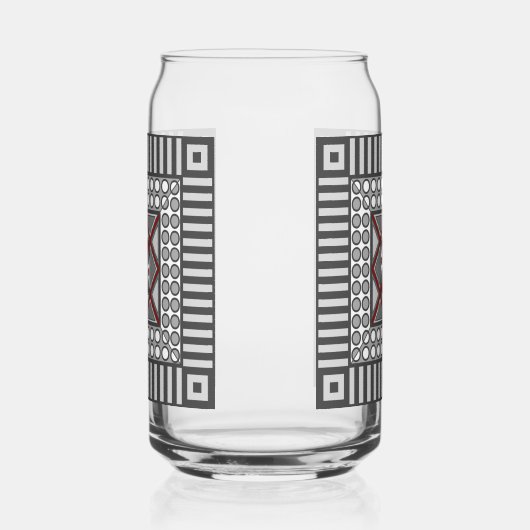 Geometrisch Dosenglas (Rechts)