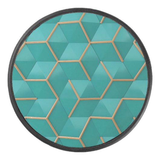 geometrisch eishockey puck (Vorderseite)