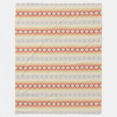 geometrisch-ethnisch-böhmisches Muster Fleecedecke (Vorderseite)