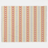 geometrisch-ethnisch-böhmisches Muster Fleecedecke (Vorderseite (Horizontal))