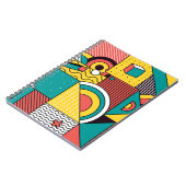 Geometrisch farbig: abstraktes Muster. Notizblock (Linke Seite)