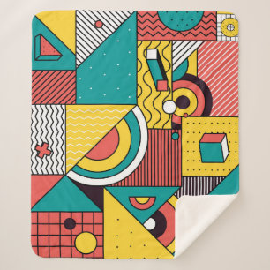 Geometrisch farbig: abstraktes Muster. Sherpadecke