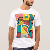Geometrisch farbig: abstraktes Muster. T-Shirt (Vorderseite)