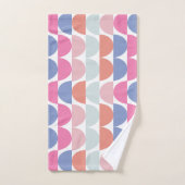 Geometrisch farbig Semi Circle Geometric Badhandtuch Set (Handtuch)