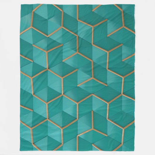 geometrisch fleecedecke (Vorderseite)