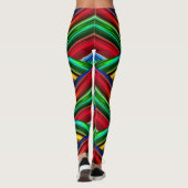 geometrisch fluoreszierend leggings (Rückseite)