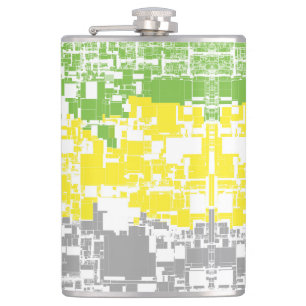 Geometrisch Funky Abstrakte Lithromantische Pride- Flachmann