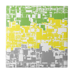 Geometrisch Funky Abstrakte Lithromantische Pride- Fliese