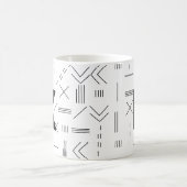 Geometrisch für das Monogramm des weißen Anfangsbu Kaffeetasse (Mittel)