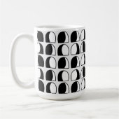 Geometrisch für den Kreis Schwarz/Weiß Kaffeetasse (Links)