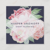 Geometrisch für die undichte und undichte antike P Quadratische Visitenkarte (Vorderseite)