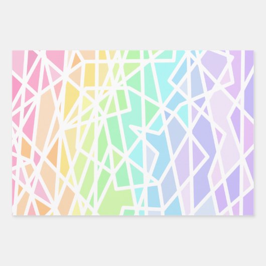 Geometrisch für Regenbogen Geschenkpapier Set (Vorderseite 2)