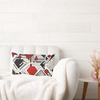 Geometrisch für Zuhause und Living Lendenkissen