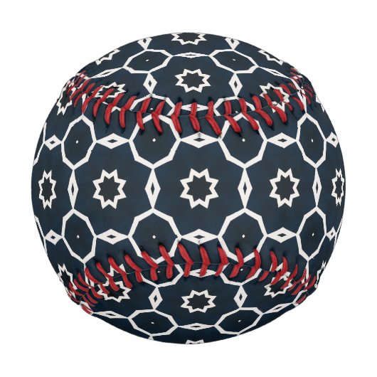 Geometrisch gedruckt baseball (Rückseite)