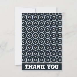 Geometrisch gedruckt dankeskarte