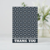 Geometrisch gedruckt dankeskarte (Stehend Vorderseite)