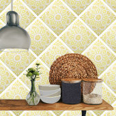 geometrisch gelb und weiß fliese