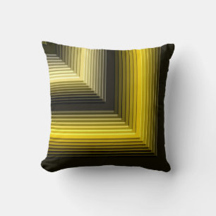 geometrisch gelbes Muster Kissen