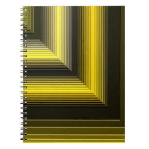 geometrisch gelbes Muster Notizblock