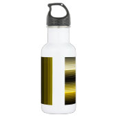 geometrisch gelbes Muster Trinkflasche (Rückseite)
