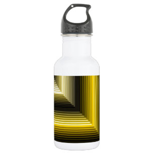 geometrisch gelbes Muster Trinkflasche