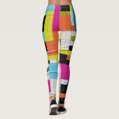 Geometrisch gemustert und farbig leggings (Rückseite)