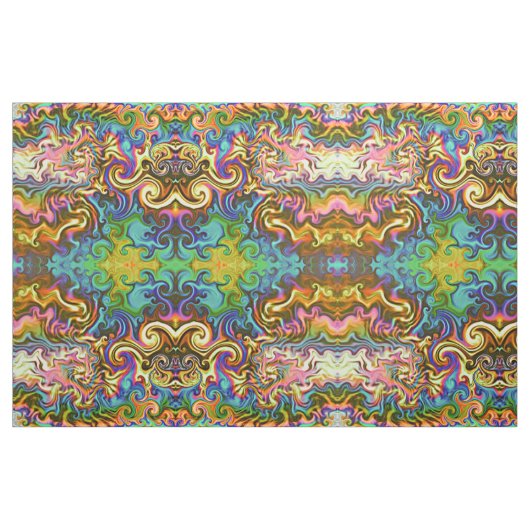 geometrisch geometrisch geformter psychedelischer  stoff (Yard (91,4 cm))