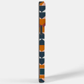 Geometrisch, geometrisch, weiß, rosa, orange Case-Mate iPhone hülle (Rückseite / Rechts)