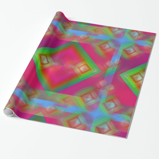 geometrisch geschenkpapier (Ungerollt)