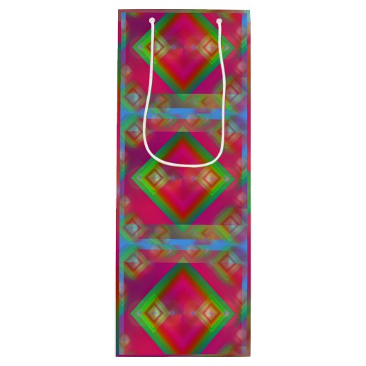 Geometrisch Geschenktüte Für Weinflaschen (Vorderseite)
