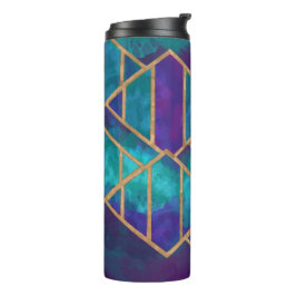 Geometrisch gestrichen thermosbecher