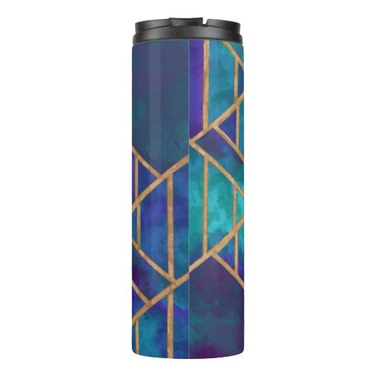 Geometrisch gestrichen thermosbecher (Rückseite)