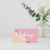 geometrisch goldfarbene Rose, elegant, rosa und or Visitenkarte (Stehend Vorderseite)