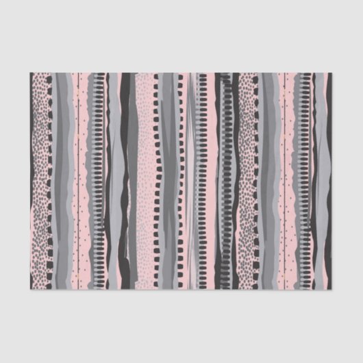 geometrisch-grau-gelb-stäbliche Formen Seidenpapier (Vorderseite)