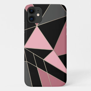 Geometrisch, grau, rosa Case-Mate iPhone hülle