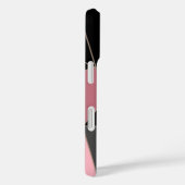 Geometrisch, grau, rosa Case-Mate iPhone hülle (Rückseite / Rechts)