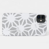 geometrisch-grau-weiße Muster Case-Mate iPhone Hülle (Rückseite (Horizontal))