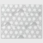 geometrisch-grau-weiße Muster Geschenkpapier (Flach)