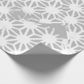 geometrisch-grau-weiße Muster Geschenkpapier (Ecke)