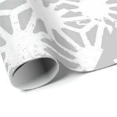 geometrisch-grau-weiße Muster Geschenkpapier (Rolleneckpunkt)