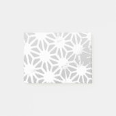 geometrisch-grau-weiße Muster Post-it Klebezettel (Vorderseite)