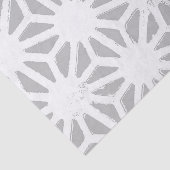 geometrisch-grau-weiße Muster Seidenpapier (Ausschnitt)