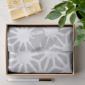 geometrisch-grau-weiße Muster Seidenpapier (Geschenk)