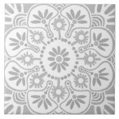 geometrisch-graue Keramik Fliese (Vorderseite)