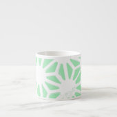geometrisch grün espressotasse (Vorderseite)